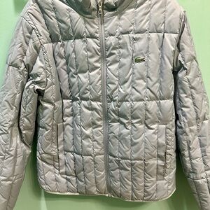 Lacoste Light Gray Puffer Jacket